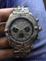 Replica Breitling Chronomat Watch Stainless Steel Grey Chronograph